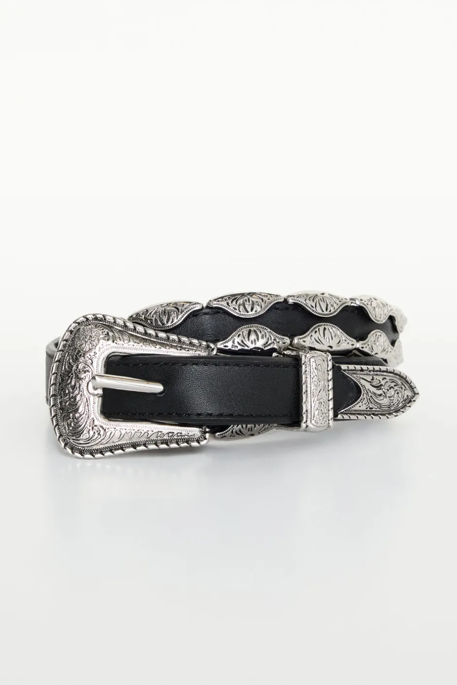 Good American Belts<SKINNY WESTERN BELT Black001