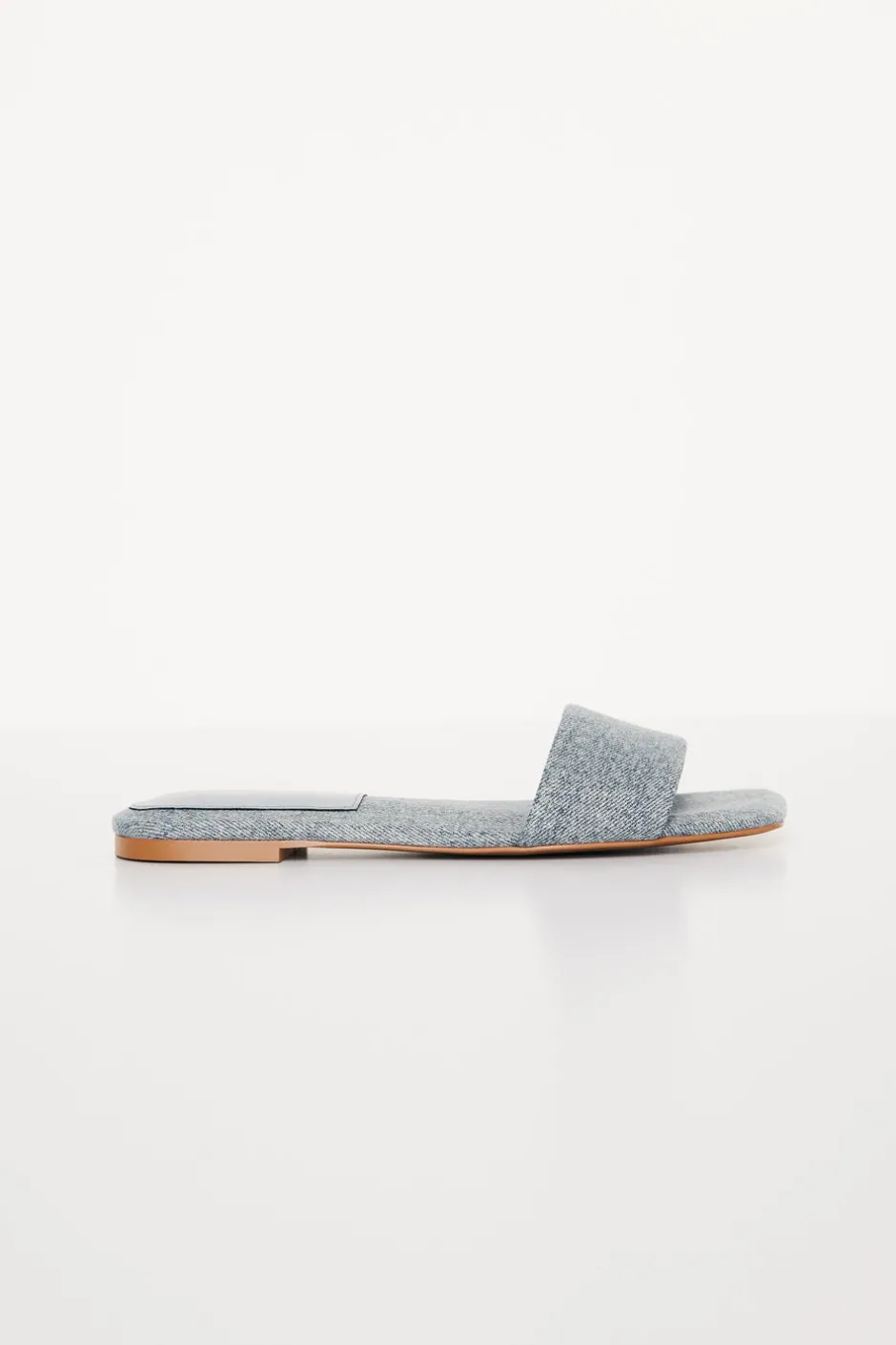 Good American Shoes<SLIDE SANDAL Indigo002