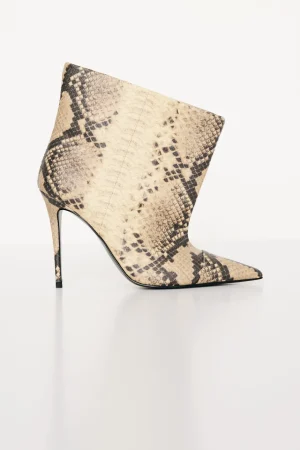 Good American Shoes<SLOUCHY ANKLE BOOT Npsp print