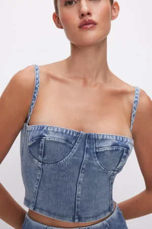 Good American Tops<SOFT SCULPT BUSTIER Indigo595