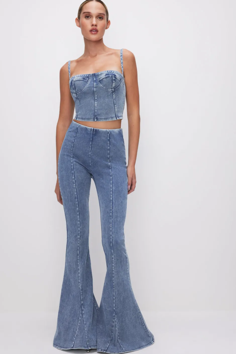 Good American Tops<SOFT SCULPT BUSTIER Indigo595