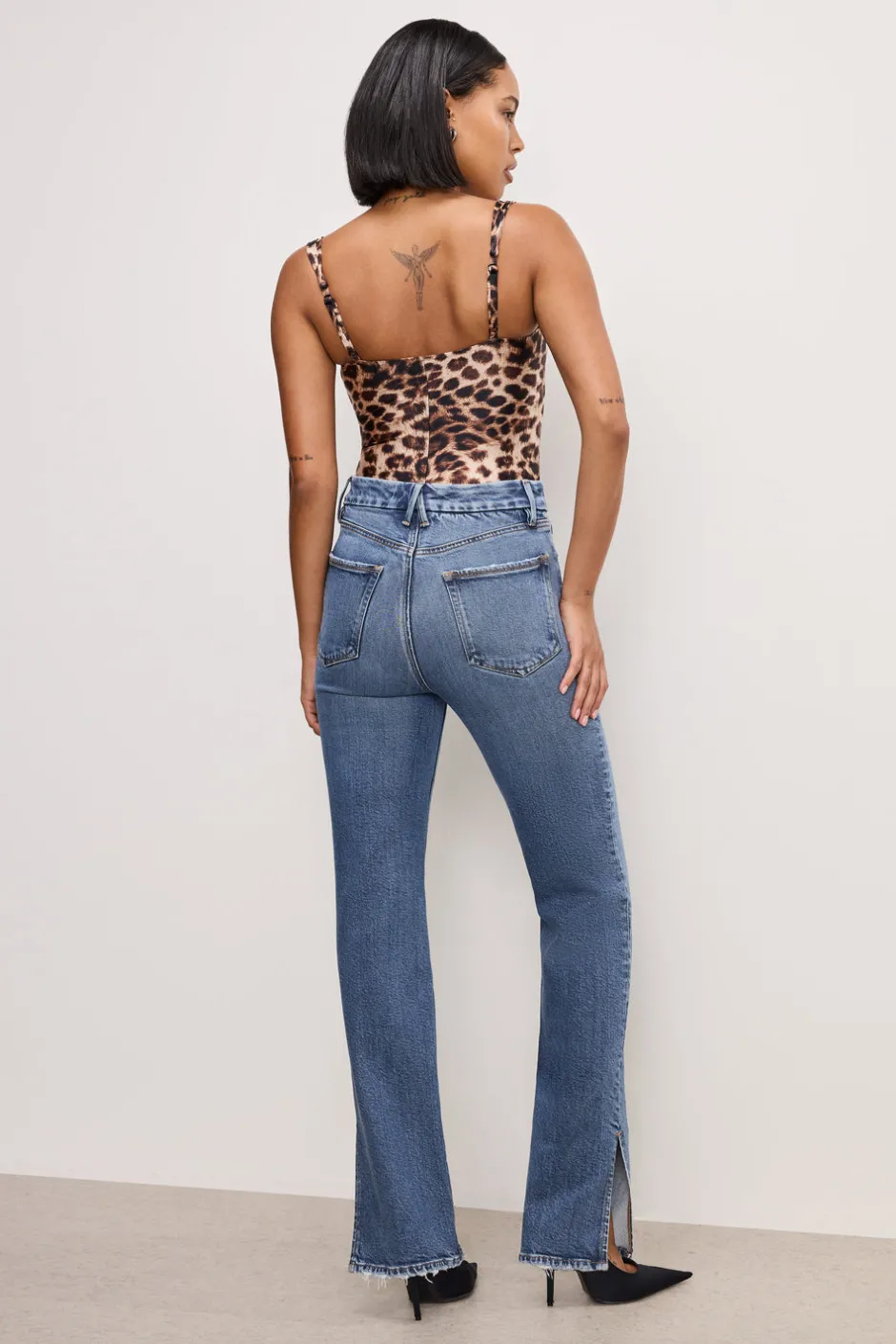 Good American Straight | High-Rise<SOFT-TECH GOOD BOY STRAIGHT JEANS Indigo737