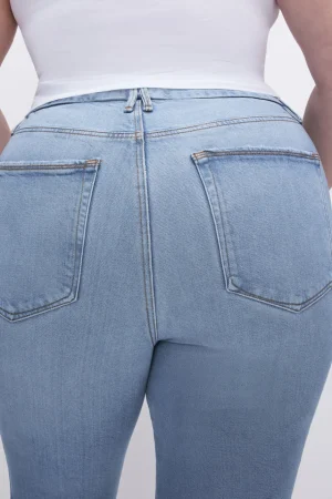 Good American Bootcut & Flare | Mid-Rise<SOFT-TECH GOOD LEGS CROPPED MINI BOOT JEANS Indigo510