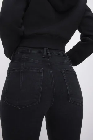 Good American Bootcut & Flare | Mid-Rise<SOFT-TECH GOOD LEGS CROPPED MINI BOOT JEANS Black267