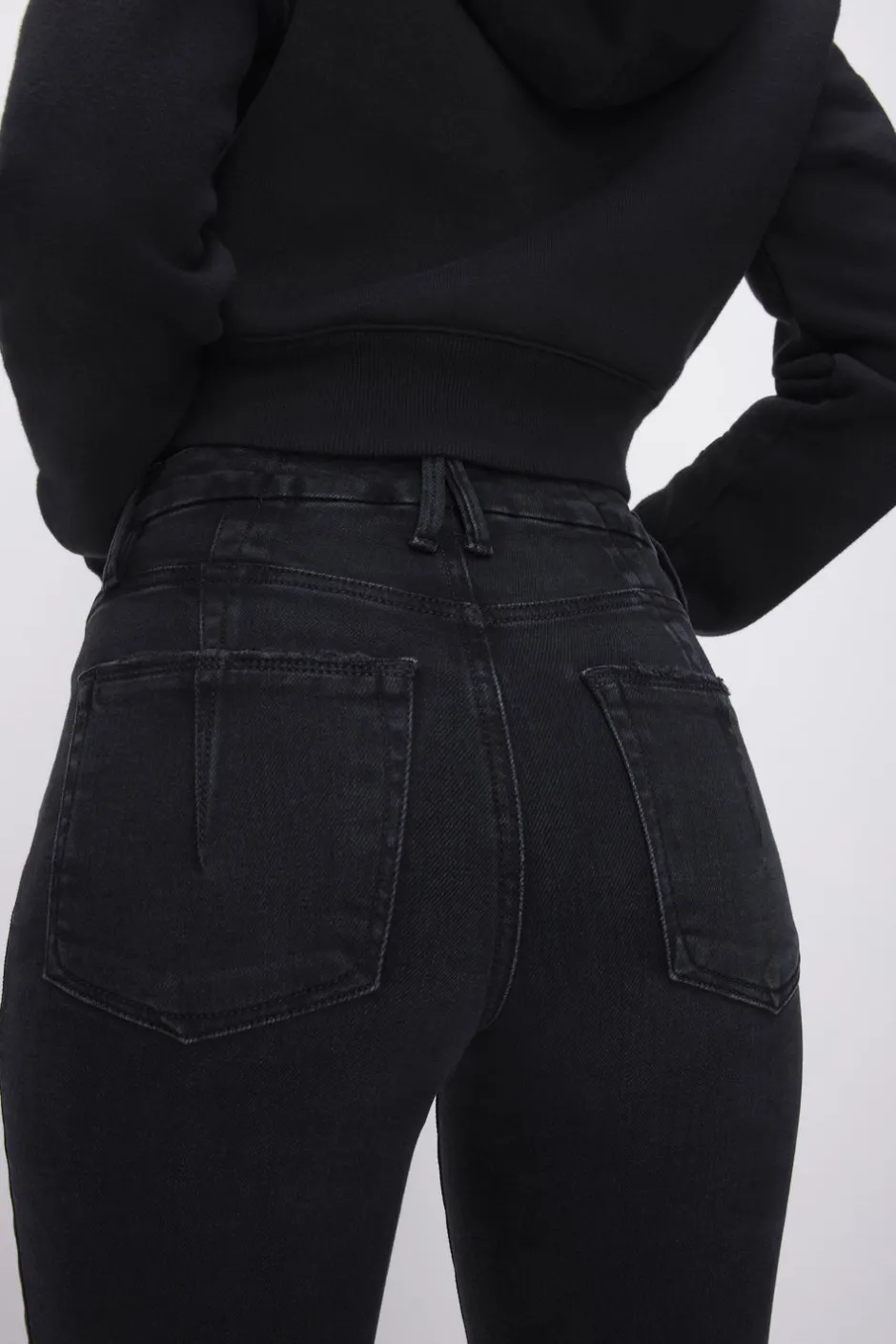 Good American Bootcut & Flare | Mid-Rise<SOFT-TECH GOOD LEGS CROPPED MINI BOOT JEANS Black267