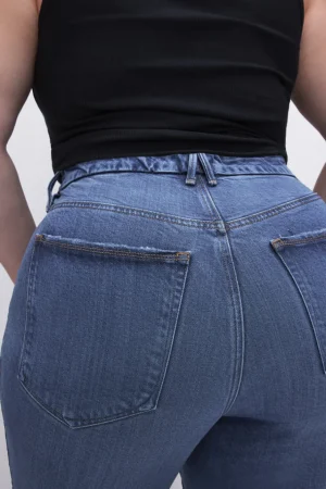 Good American Straight | Mid-Rise<SOFT-TECH GOOD LEGS STRAIGHT JEANS Indigo513