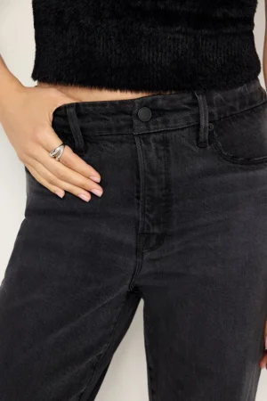 Good American Relaxed<SOFT-TECH WEEKENDER RELAXED JEANS Black321