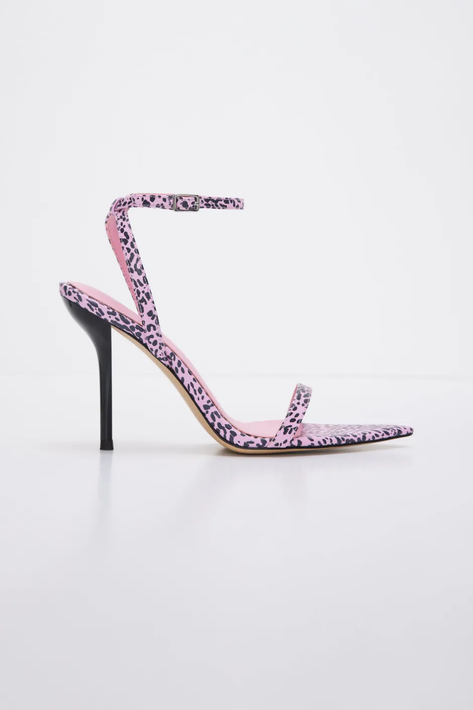 Good American Shoes<STRAPPY HEELS Pink leopard004