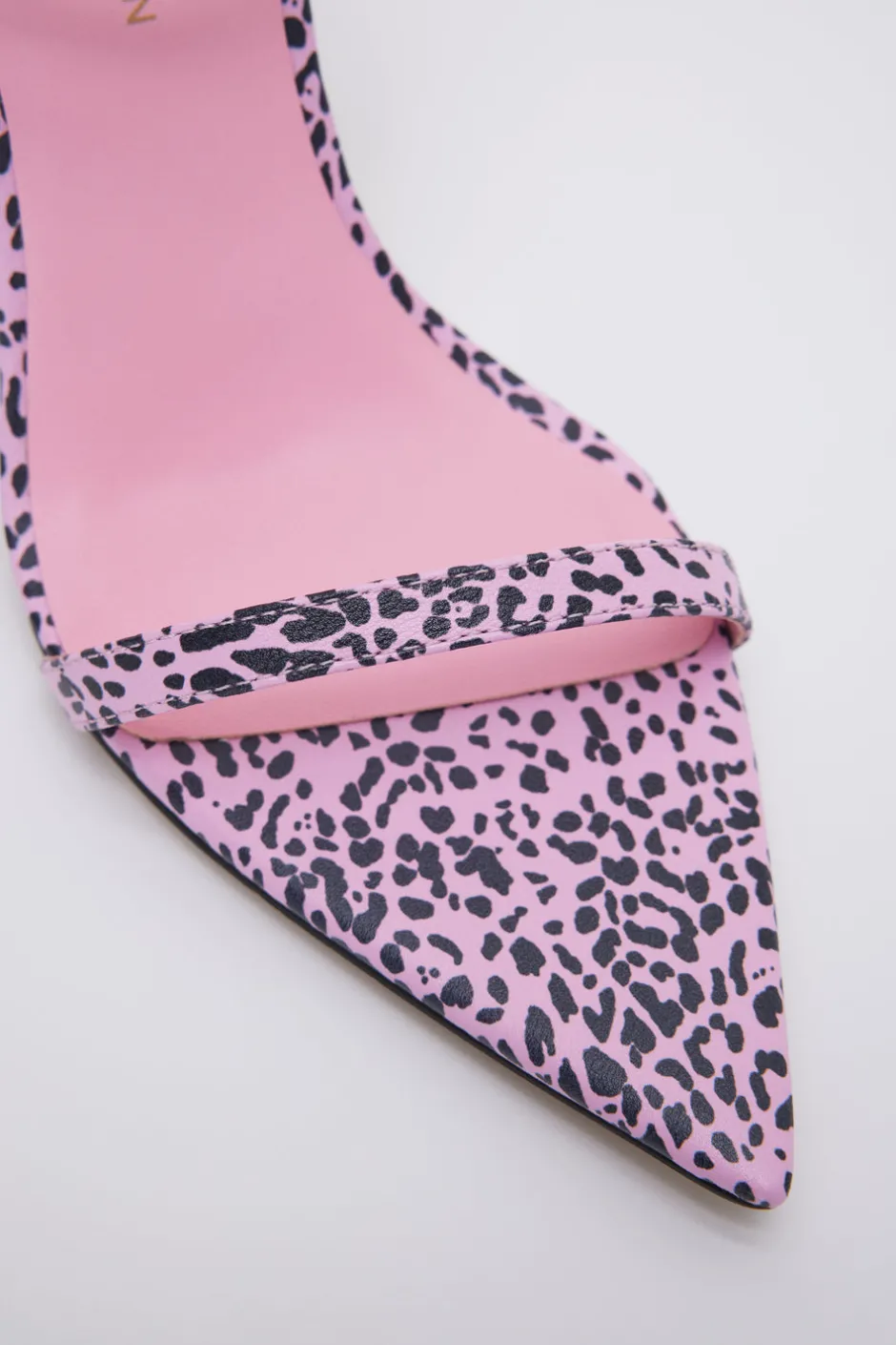 Good American Shoes<STRAPPY HEELS Pink leopard004