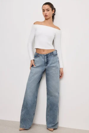 Good American Wide Leg<WIDE LEG PULL-ON JEANS Indigo825