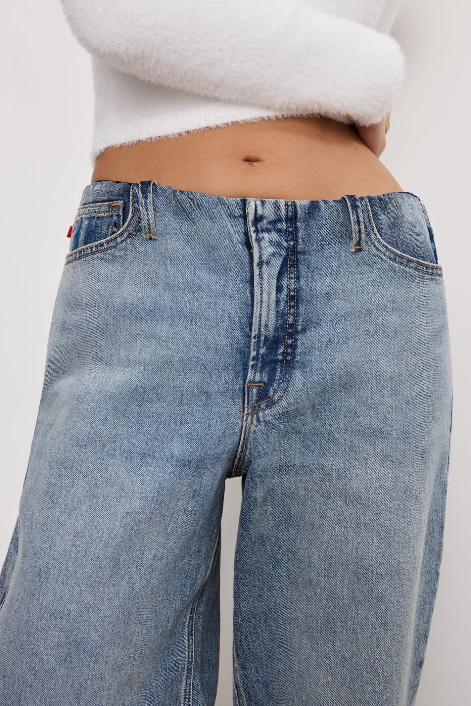 Good American Wide Leg<WIDE LEG PULL-ON JEANS Indigo825
