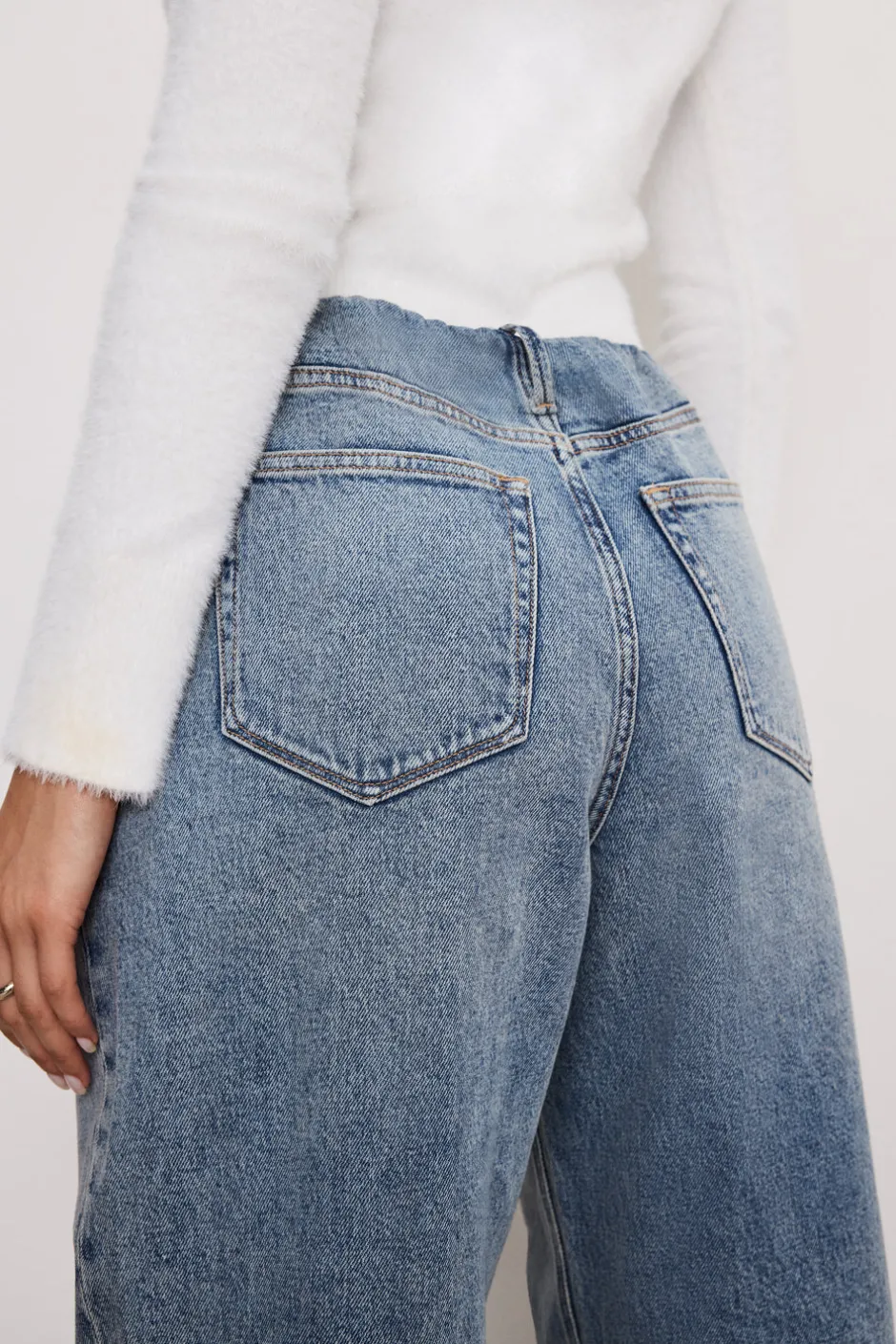 Good American Wide Leg<WIDE LEG PULL-ON JEANS Indigo825
