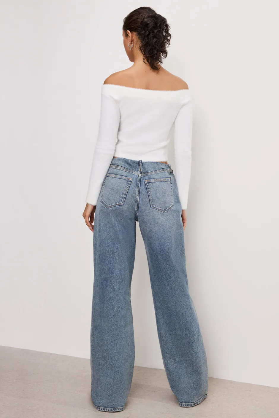 Good American Wide Leg<WIDE LEG PULL-ON JEANS Indigo825