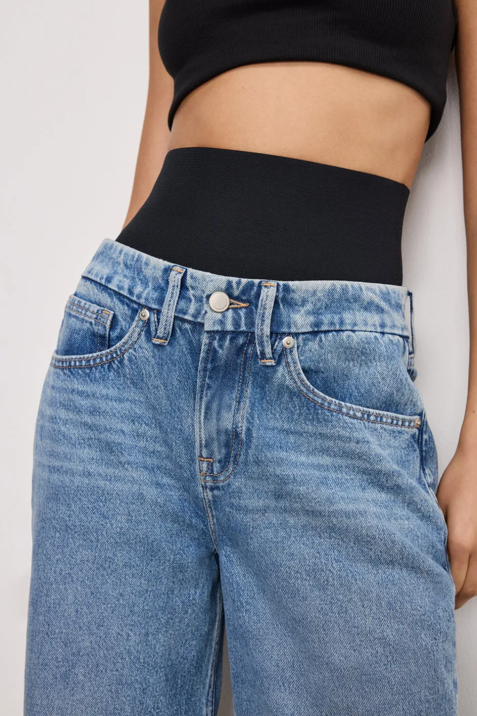 Good American Relaxed | Wide Leg<WIDE LEG SOLUTION JEANS Indigo739