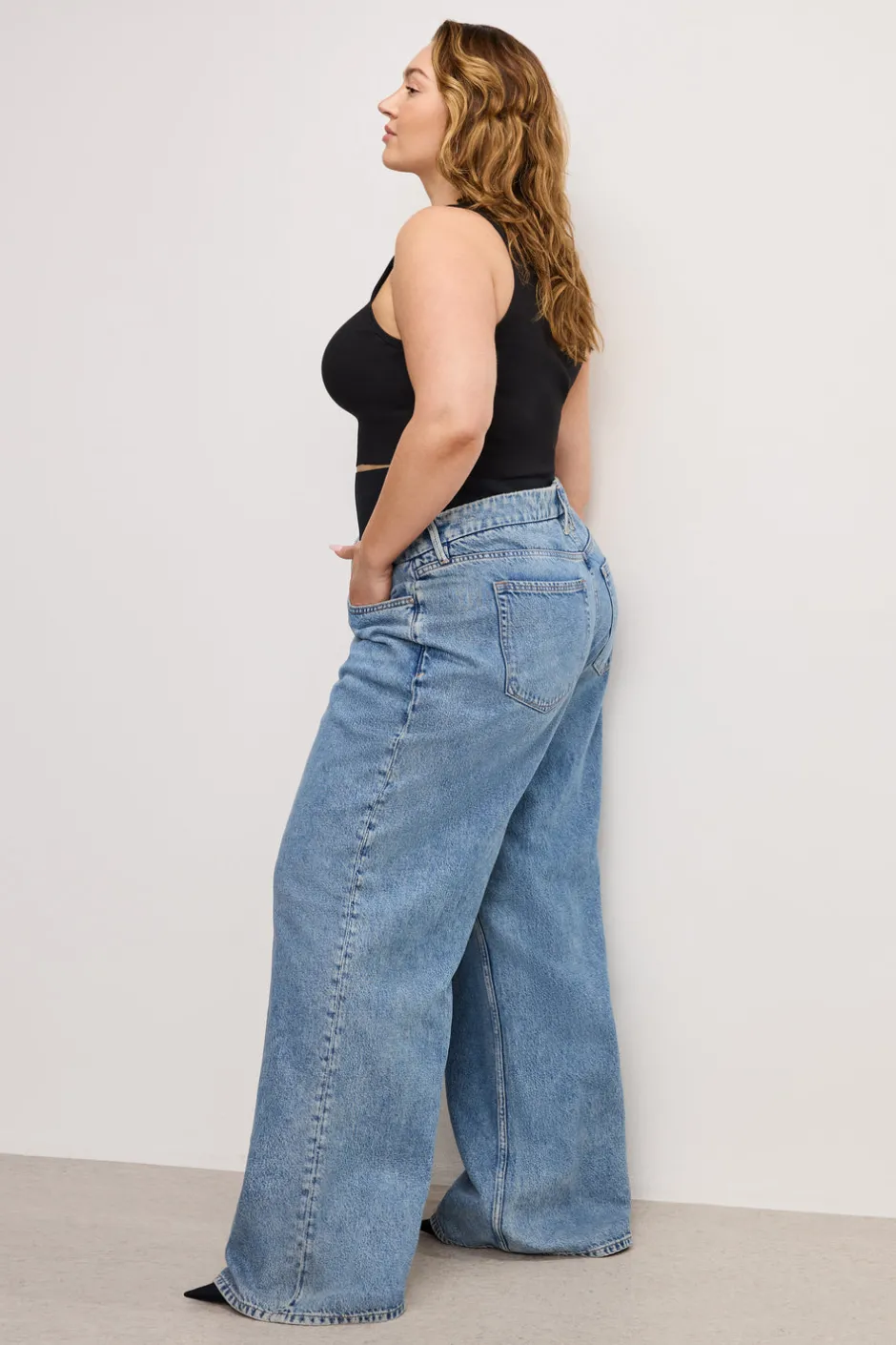 Good American Relaxed | Wide Leg<WIDE LEG SOLUTION JEANS Indigo739