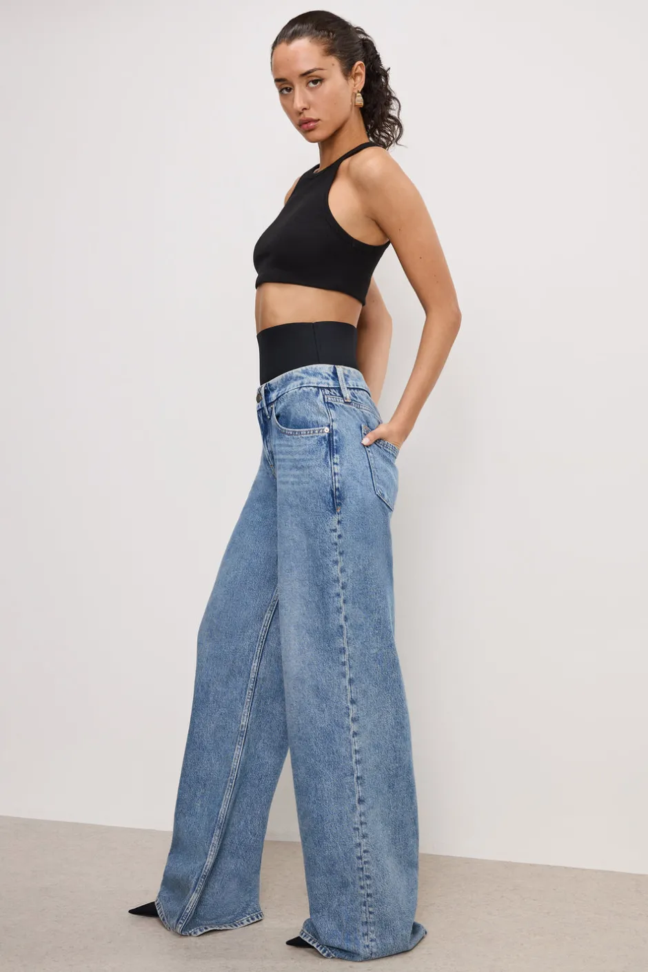 Good American Relaxed | Wide Leg<WIDE LEG SOLUTION JEANS Indigo739